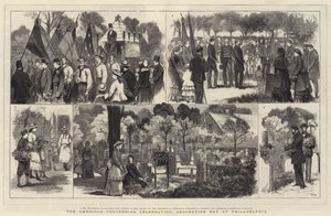 Den amerikanske hundreårsfeiringen, dekorasjonsdagen i Philadelphia